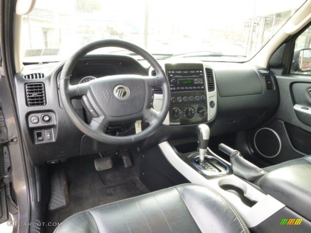 Black Interior 2005 Mercury Mariner Premier 4WD Photo #89658054