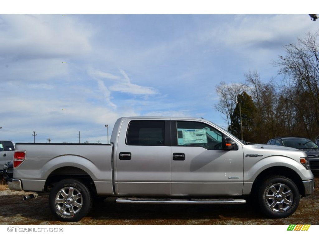 2014 F150 XLT SuperCrew - Ingot Silver / Steel Grey photo #2