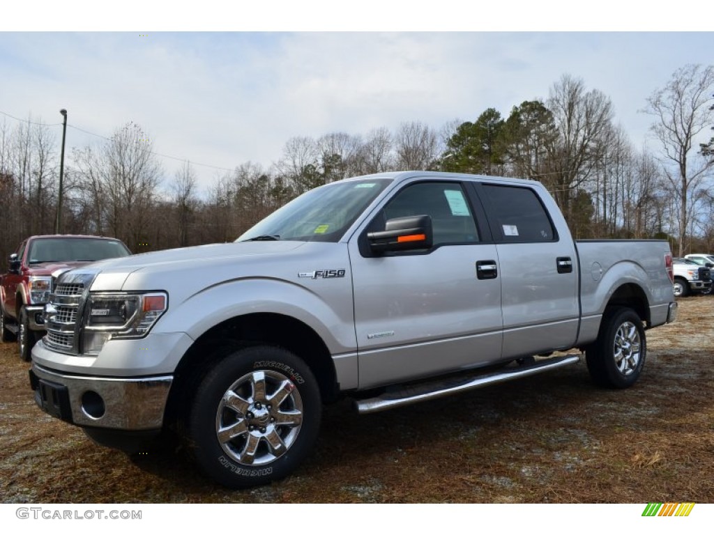 Ingot Silver 2014 Ford F150 XLT SuperCrew Exterior Photo #89658441