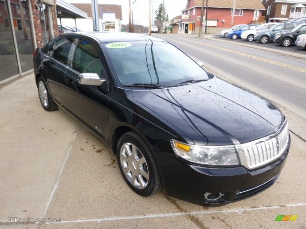 2008 MKZ Sedan - Black / Light Stone photo #3