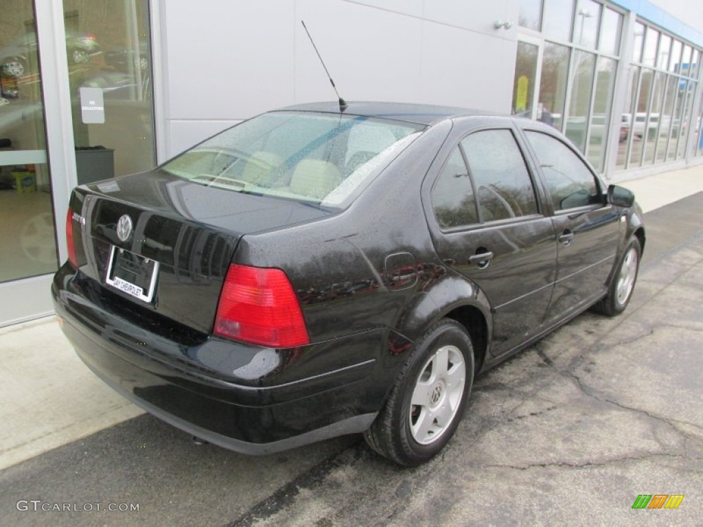 2002 Jetta GLS Sedan - Black / Beige photo #4