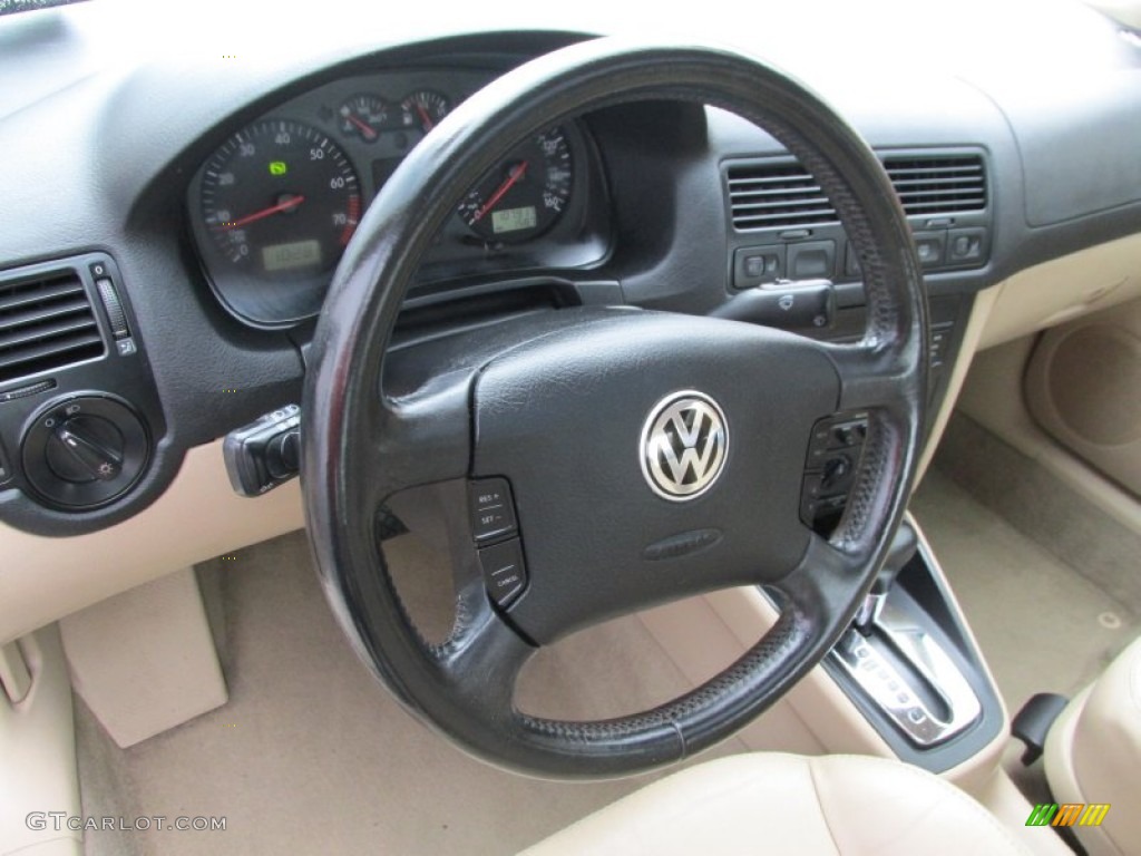 2002 Jetta GLS Sedan - Black / Beige photo #14