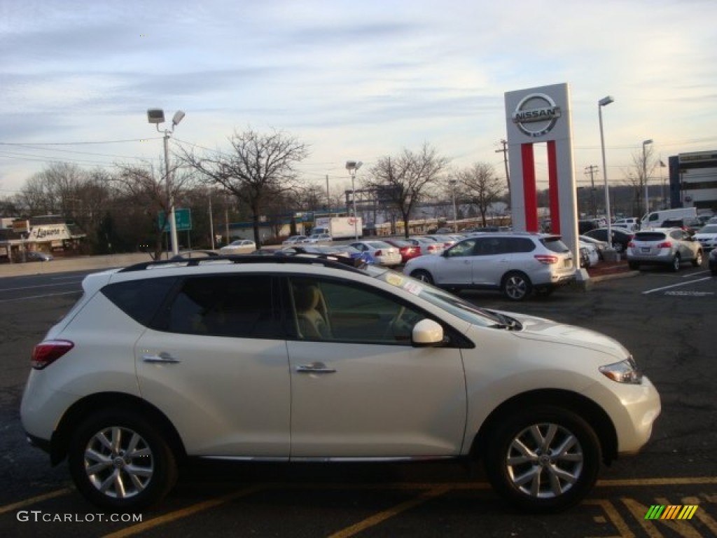 2011 Murano SV AWD - Glacier White Pearl / Beige photo #5