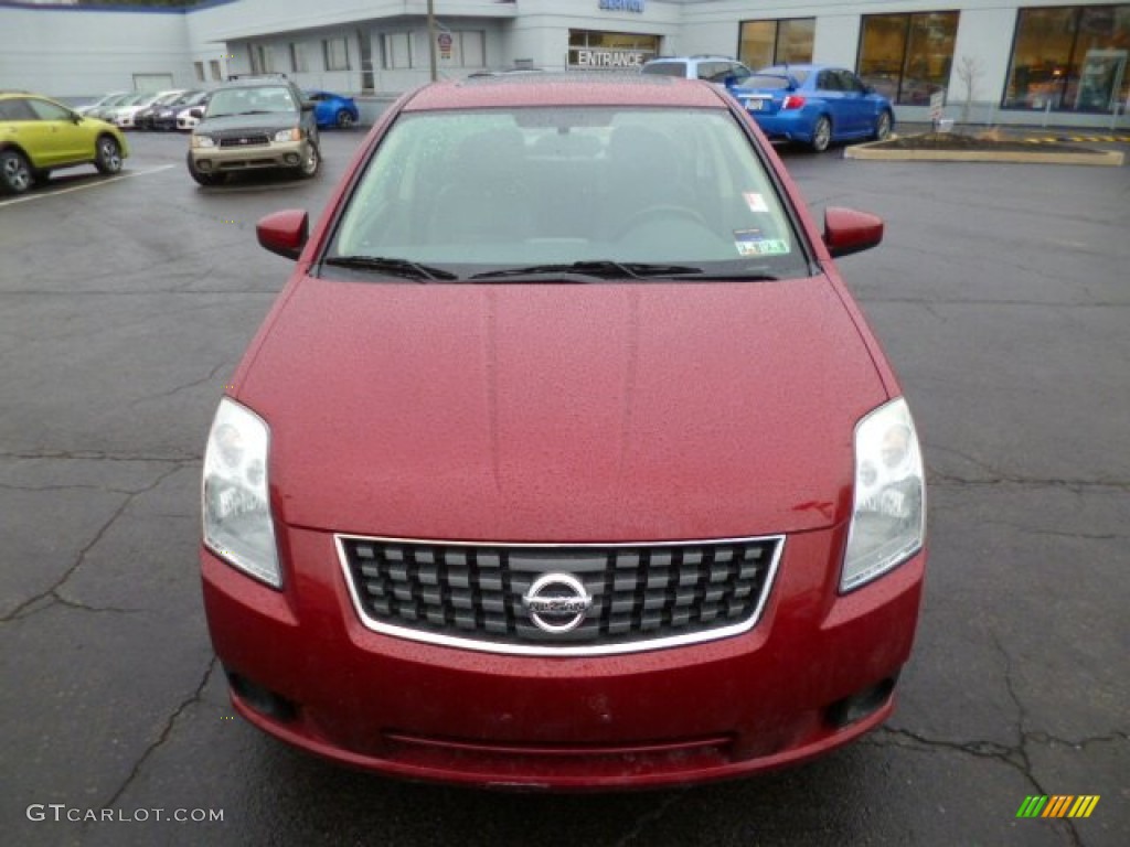 2007 Sentra 2.0 SL - Sonoma Sunset Red / Charcoal/Steel photo #2