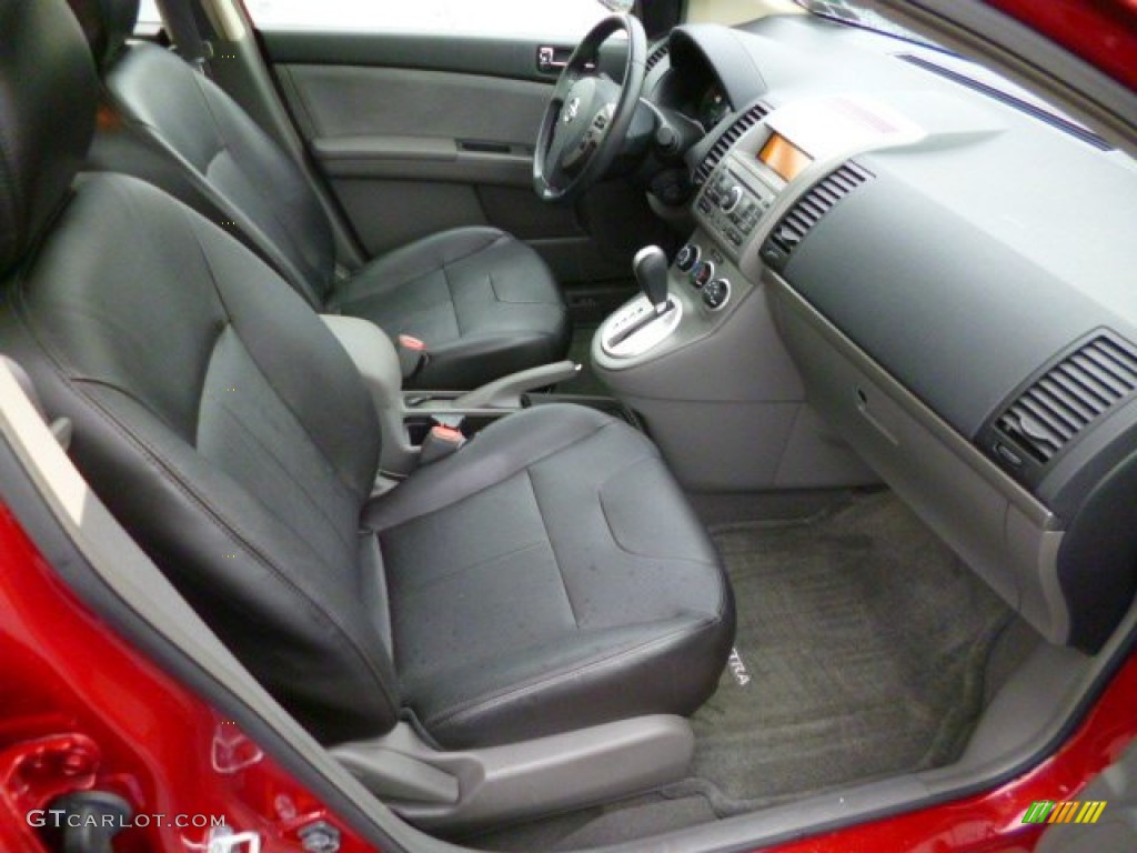 2007 Sentra 2.0 SL - Sonoma Sunset Red / Charcoal/Steel photo #10