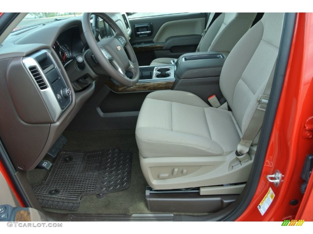 Cocoa/Dune Interior 2014 Chevrolet Silverado 1500 LT Double Cab Photo #89660763