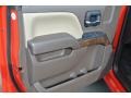 Cocoa/Dune 2014 Chevrolet Silverado 1500 LT Double Cab Door Panel