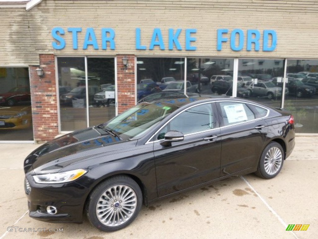 2014 Fusion Titanium AWD - Tuxedo Black / Charcoal Black photo #1