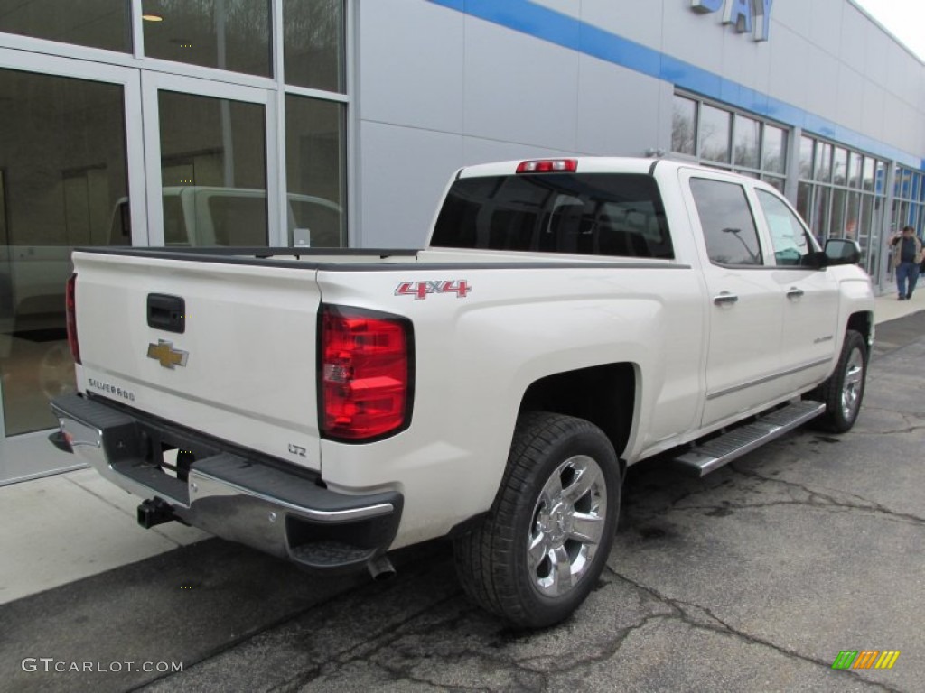 2014 Silverado 1500 LTZ Crew Cab 4x4 - White Diamond Tricoat / Cocoa/Dune photo #4