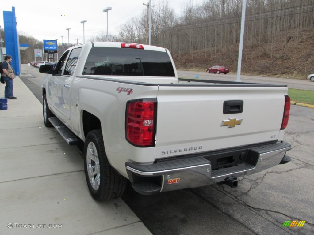 2014 Silverado 1500 LTZ Crew Cab 4x4 - White Diamond Tricoat / Cocoa/Dune photo #7