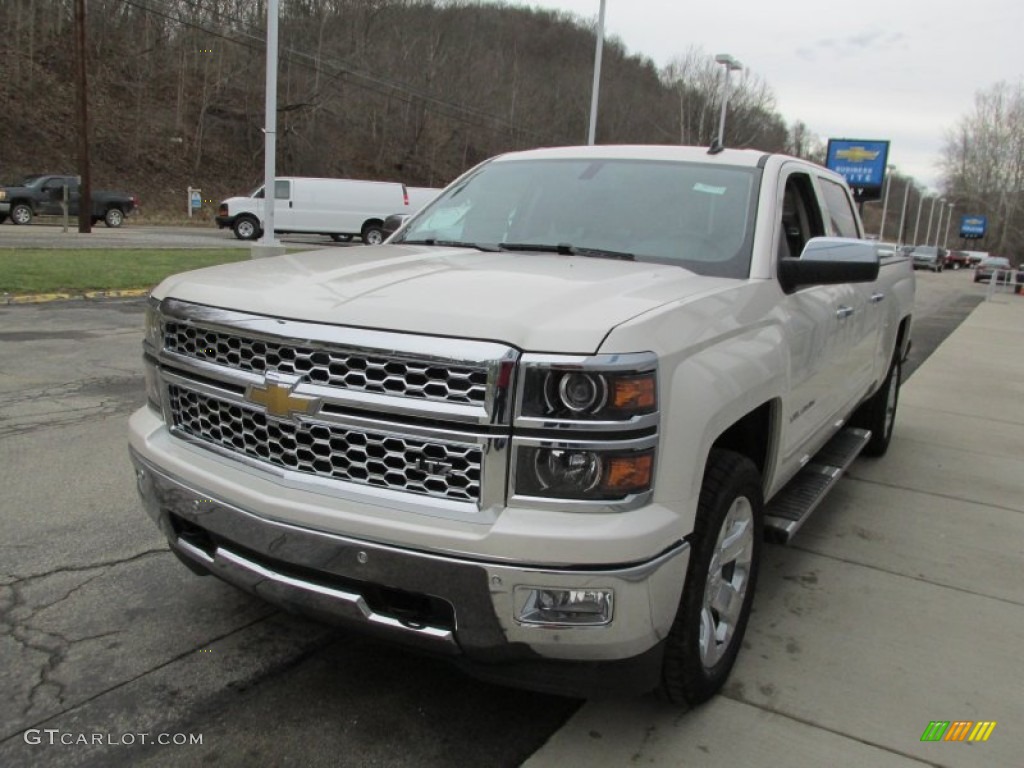 2014 Silverado 1500 LTZ Crew Cab 4x4 - White Diamond Tricoat / Cocoa/Dune photo #8