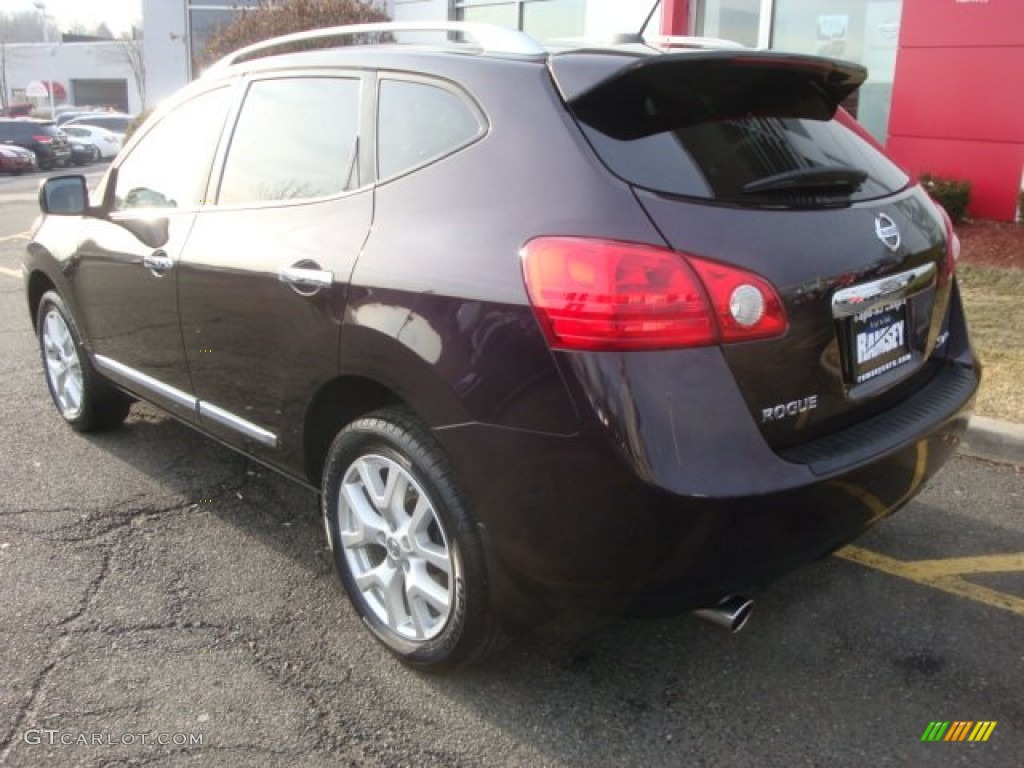 2011 Rogue SV AWD - Black Amethyst / Black photo #6