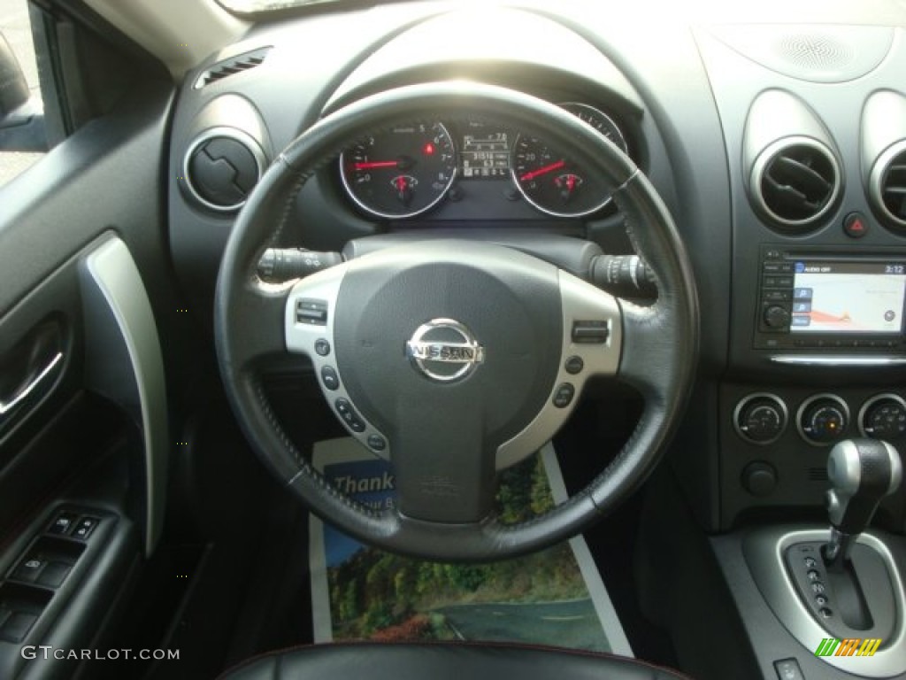 2011 Rogue SV AWD - Black Amethyst / Black photo #19