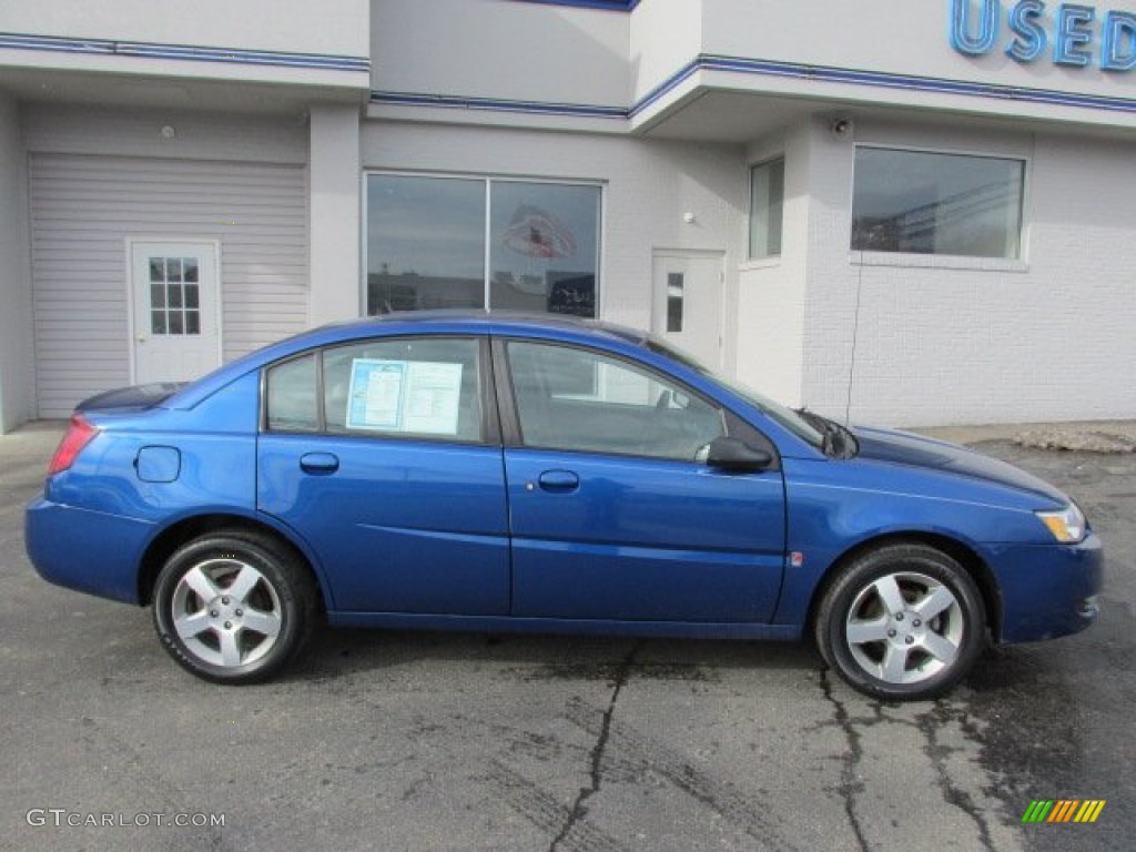 2006 ION 3 Sedan - Laser Blue / Gray photo #2