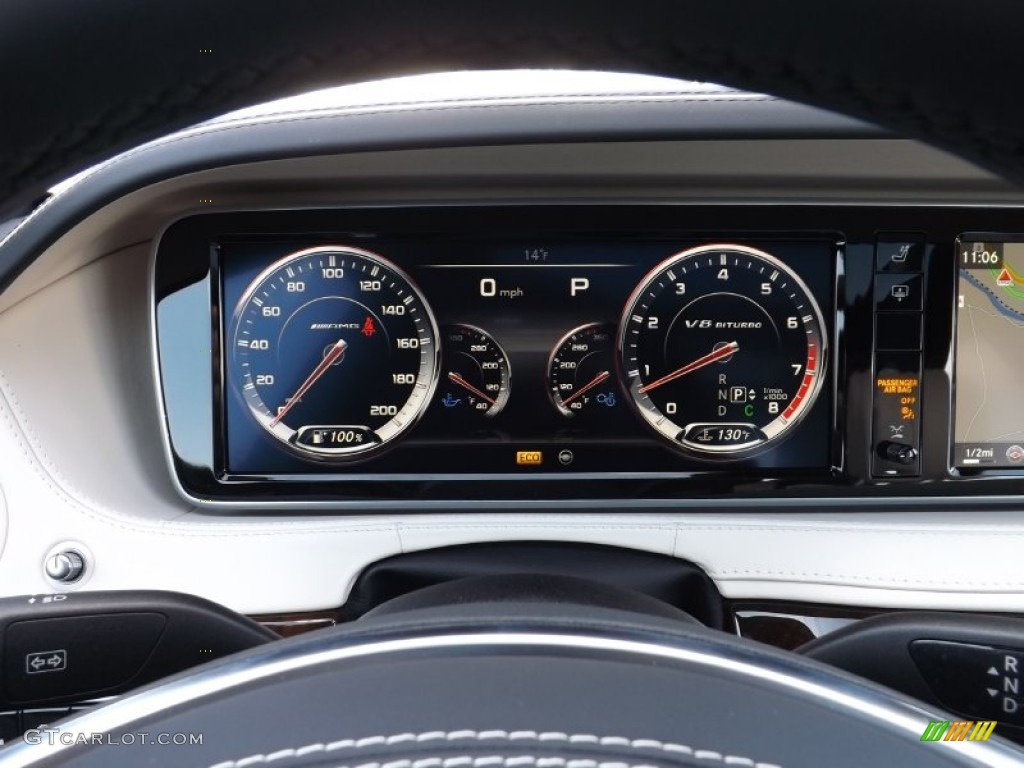 2014 Mercedes-Benz S 63 AMG 4MATIC Sedan Gauges Photo #89664132