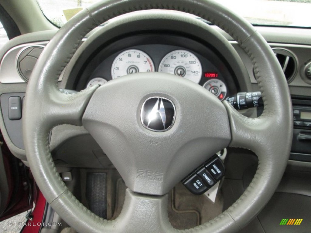 2003 Acura RSX Sports Coupe Titanium Steering Wheel Photo #89665146