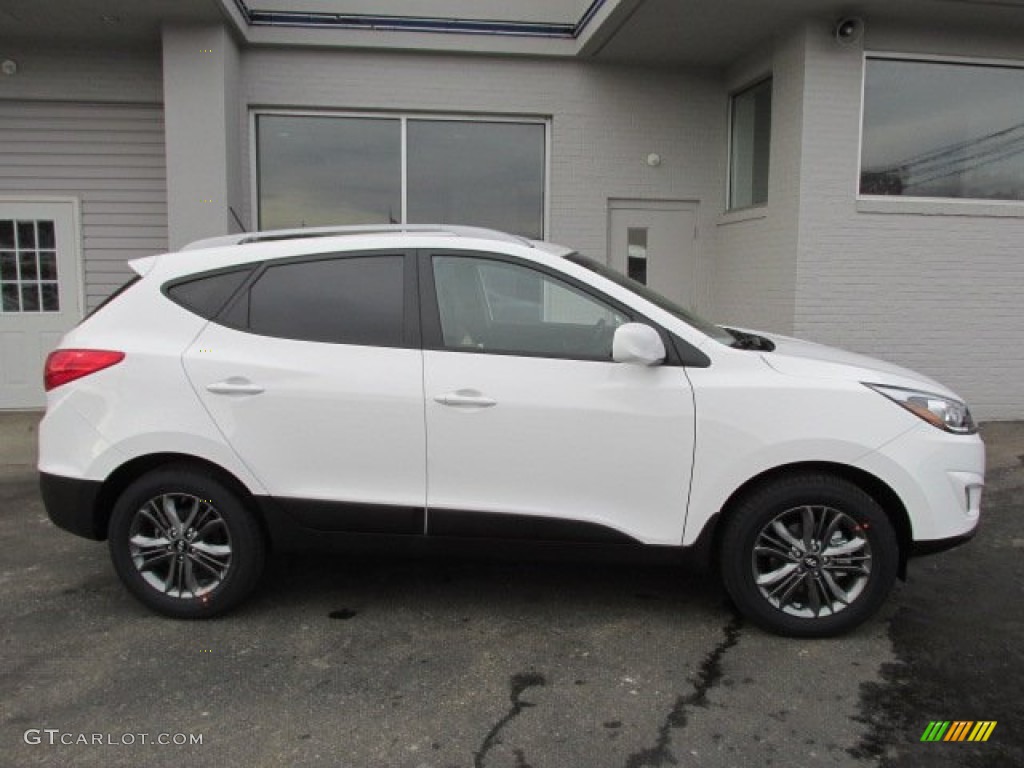 Winter White 2014 Hyundai Tucson SE AWD Exterior Photo #89665764