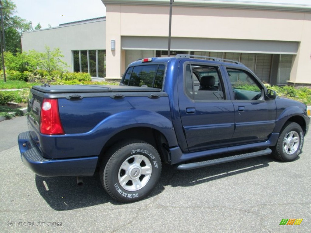 2004 Explorer Sport Trac XLT 4x4 - Dark Blue Pearl Metallic / Medium Dark Flint/Dark Flint photo #9