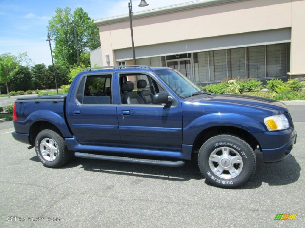 Dark Blue Pearl Metallic 2004 Ford Explorer Sport Trac XLT 4x4 Exterior Photo #89666577