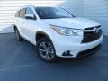 2014 Blizzard White Pearl Toyota Highlander XLE  photo #1