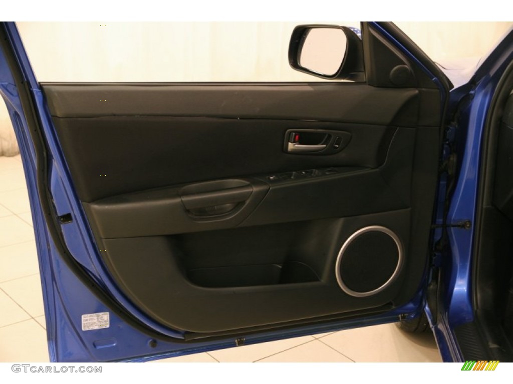 2004 MAZDA3 s Sedan - Winning Blue Mica / Black/Blue photo #4