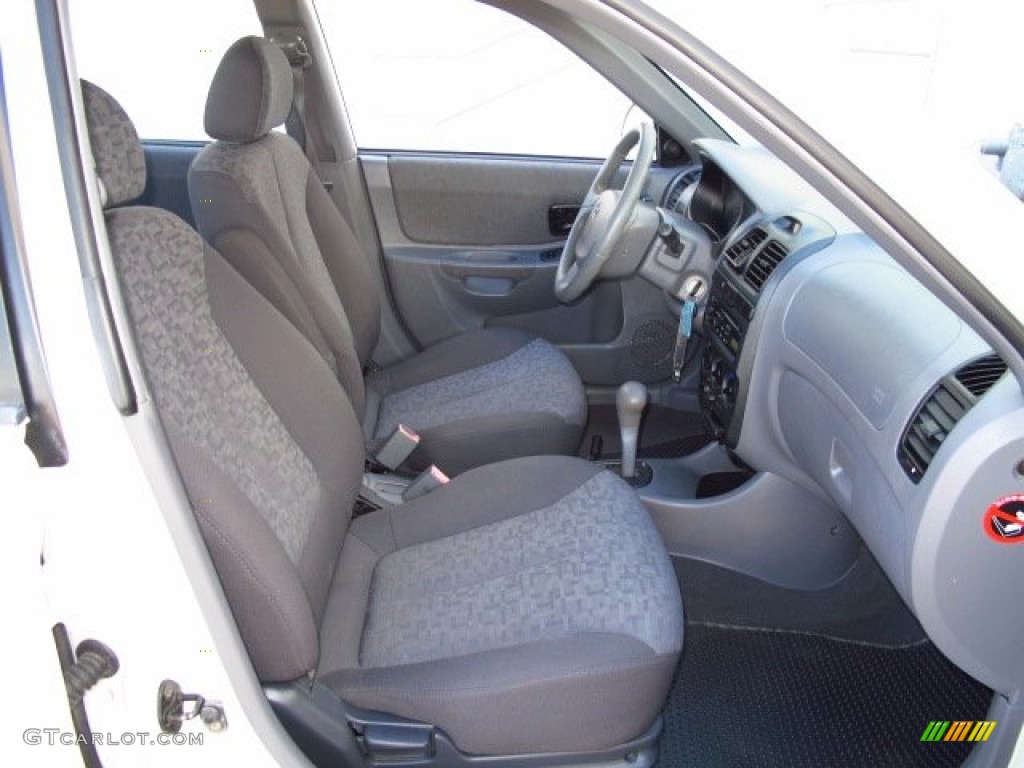 2005 Accent GLS Sedan - Noble White / Gray photo #19