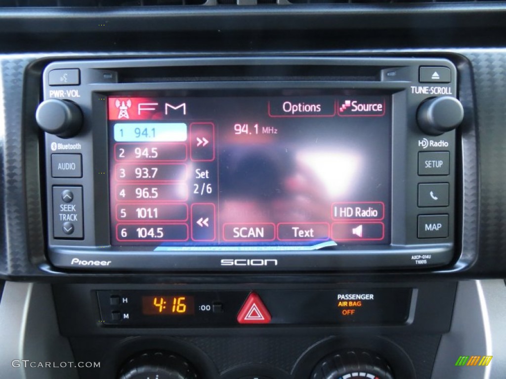 2014 Scion FR-S Standard FR-S Model Controls Photo #89671221