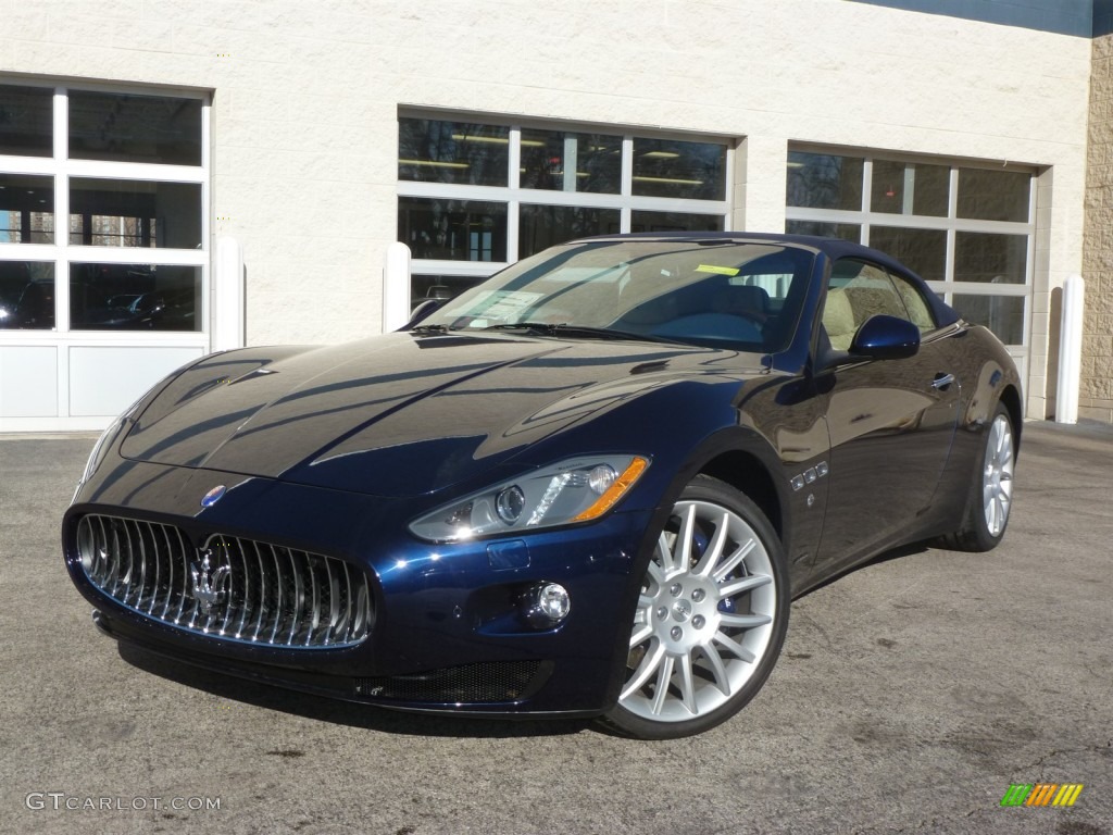 Blu Oceano (Blue Metallic) 2014 Maserati GranTurismo Convertible GranCabrio Exterior Photo #89672205