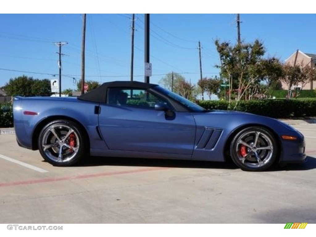 2012 Corvette Grand Sport Convertible - Supersonic Blue Metallic / Cashmere/Ebony photo #3