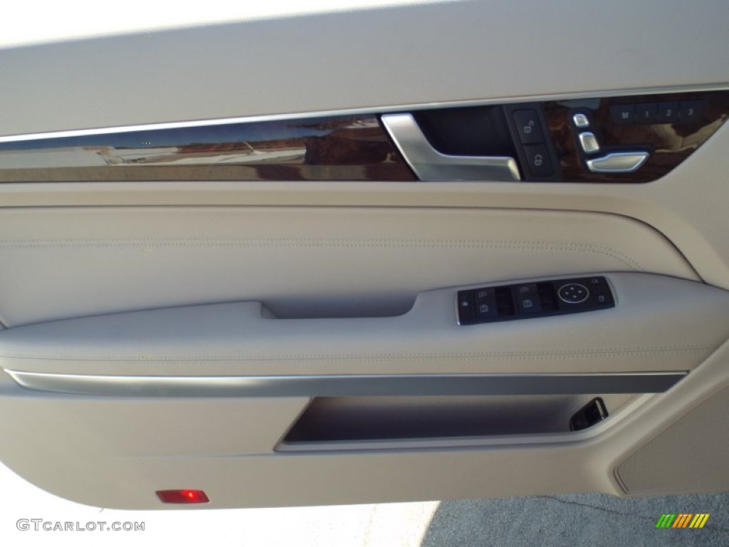 2014 E 350 Coupe - Paladium Silver Metallic / Silk Beige/Espresso Brown photo #6