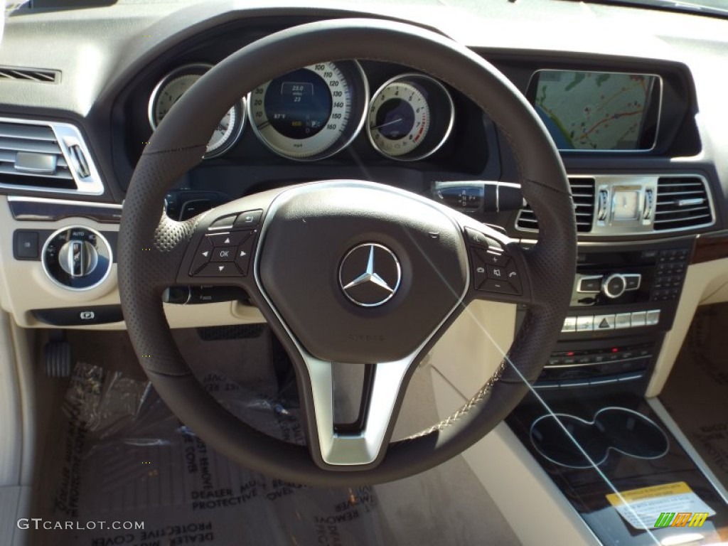 2014 E 350 Coupe - Paladium Silver Metallic / Silk Beige/Espresso Brown photo #9