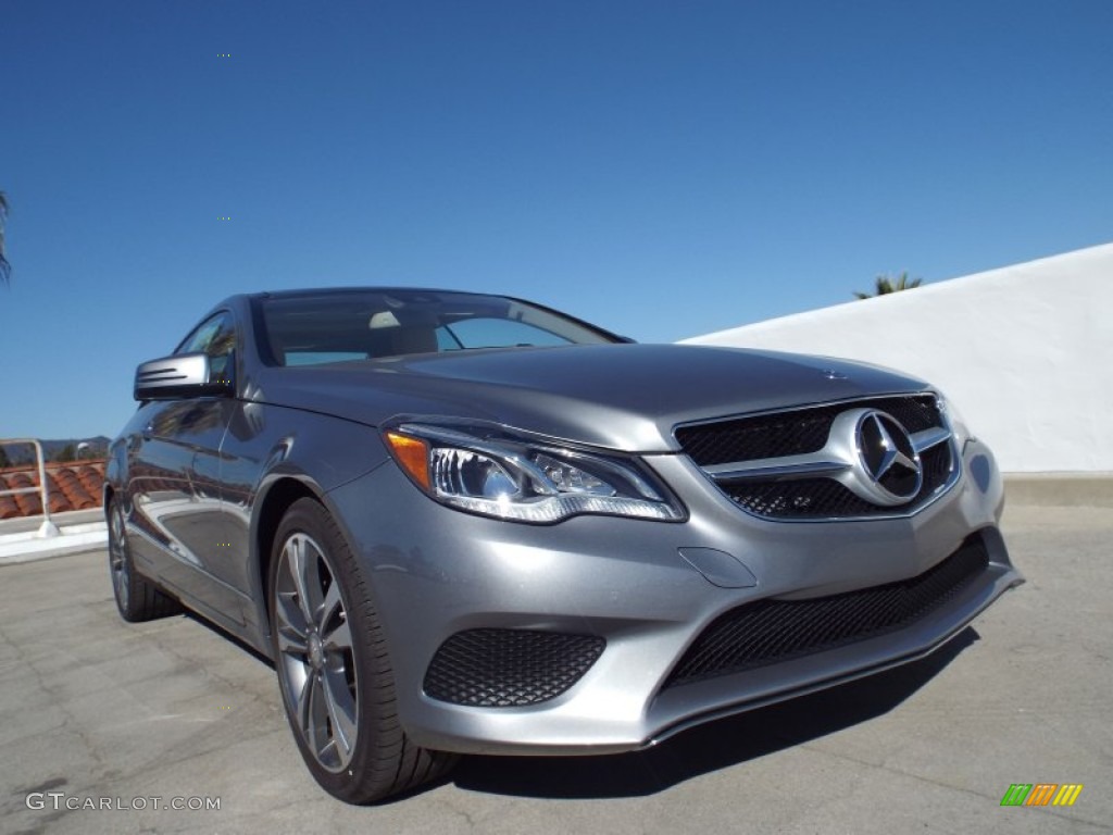 2014 E 350 Coupe - Paladium Silver Metallic / Silk Beige/Espresso Brown photo #11