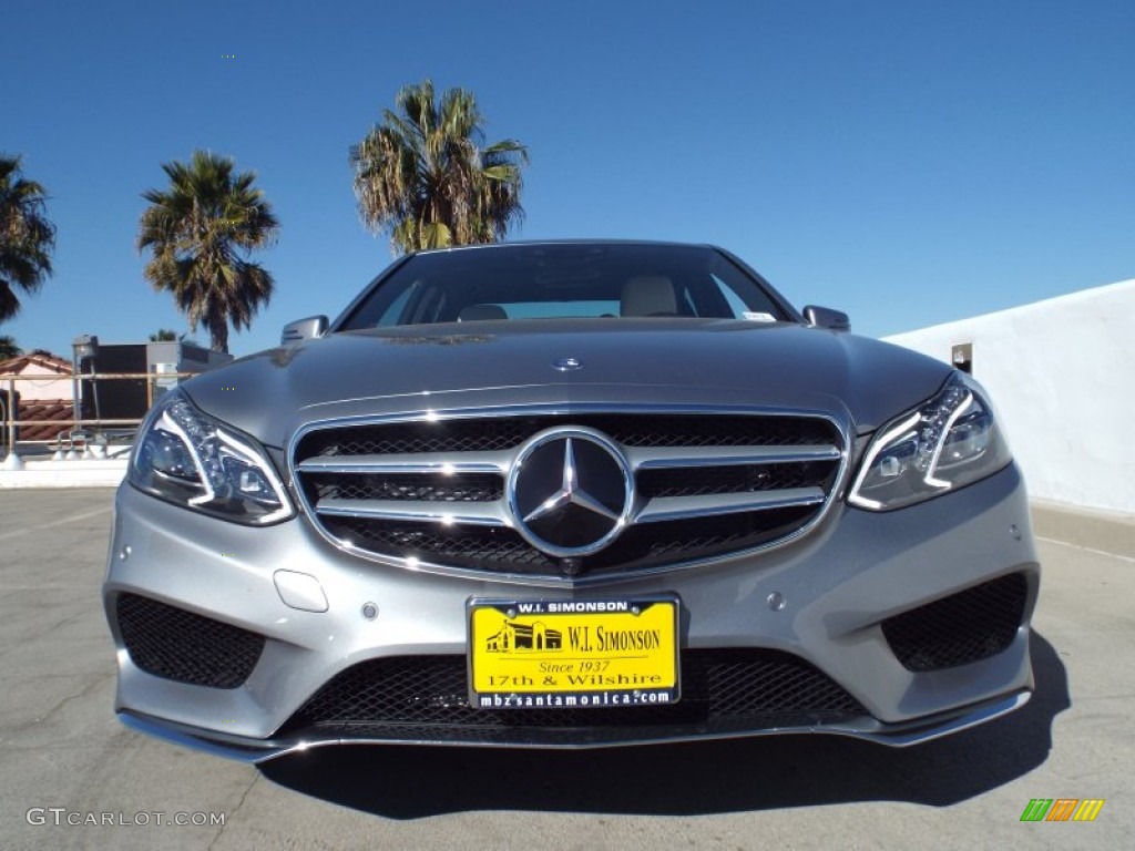 2014 E 550 4Matic Sedan - Paladium Silver Metallic / Porcelain/Black photo #2