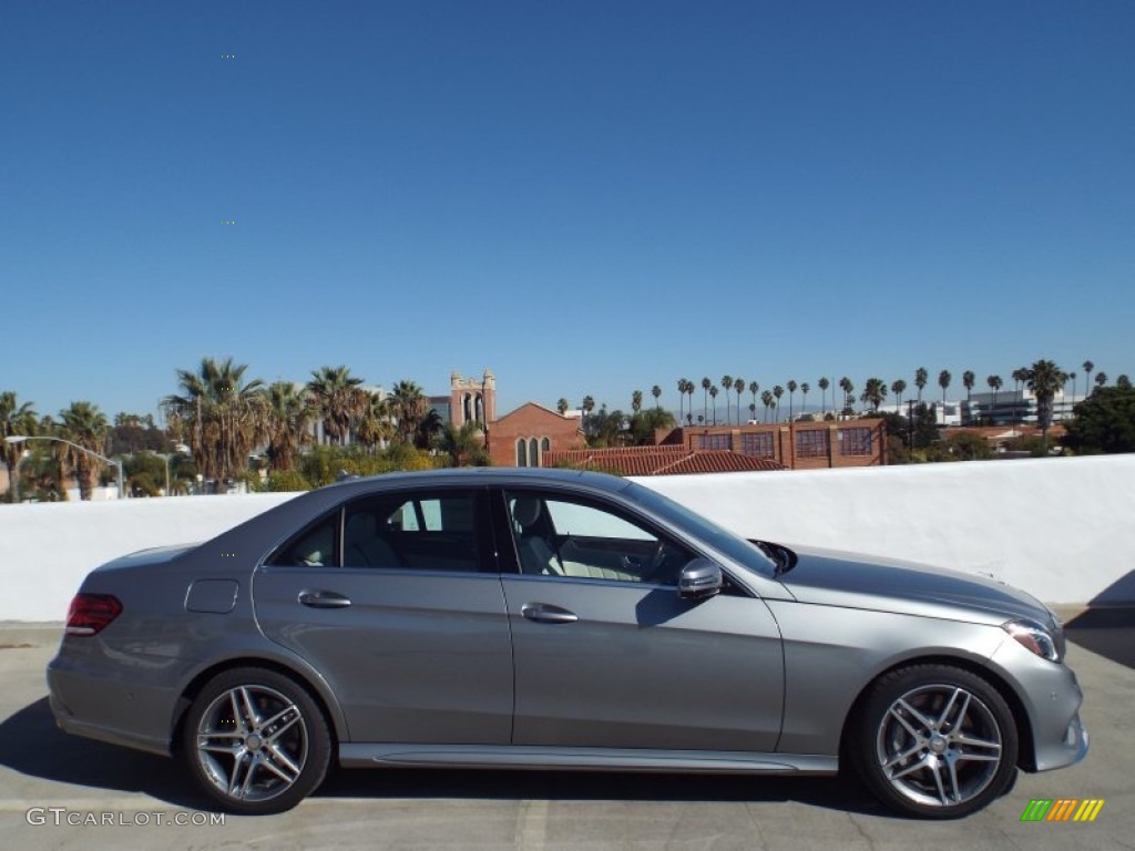 2014 E 550 4Matic Sedan - Paladium Silver Metallic / Porcelain/Black photo #3