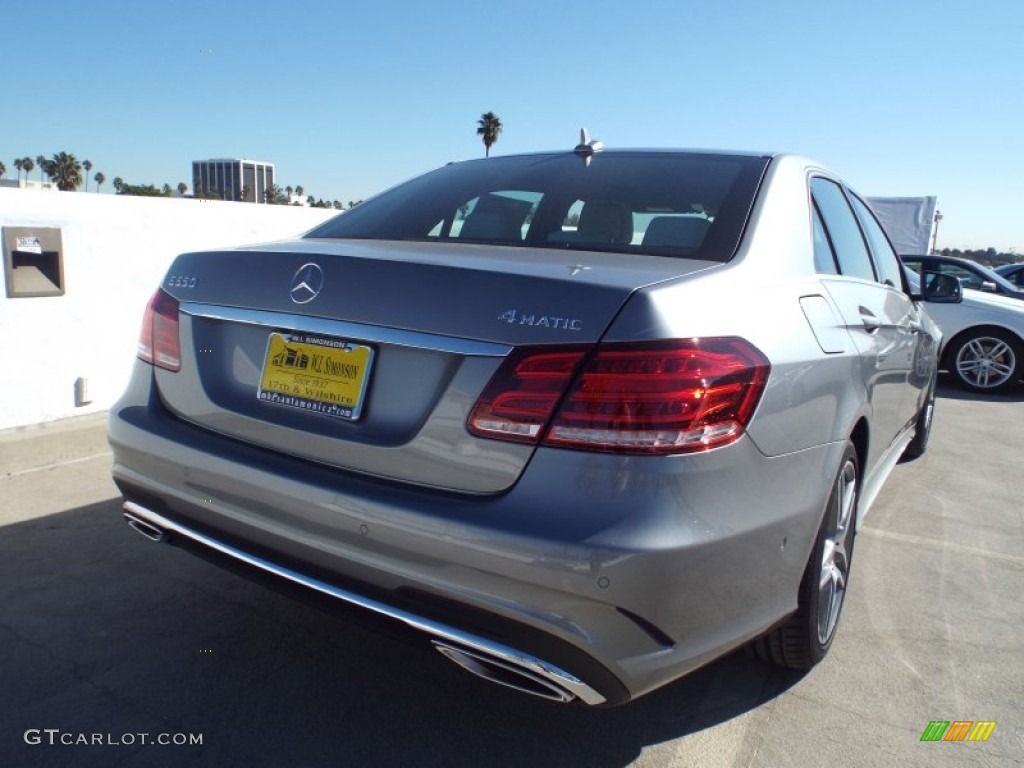 2014 E 550 4Matic Sedan - Paladium Silver Metallic / Porcelain/Black photo #4