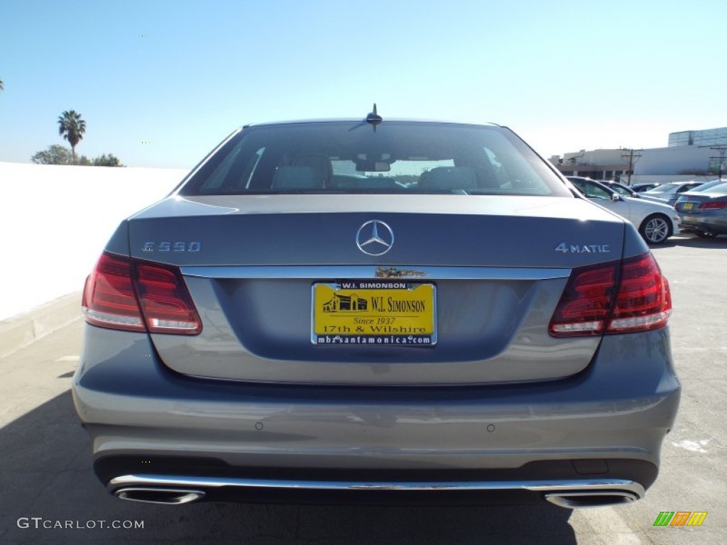 2014 E 550 4Matic Sedan - Paladium Silver Metallic / Porcelain/Black photo #5