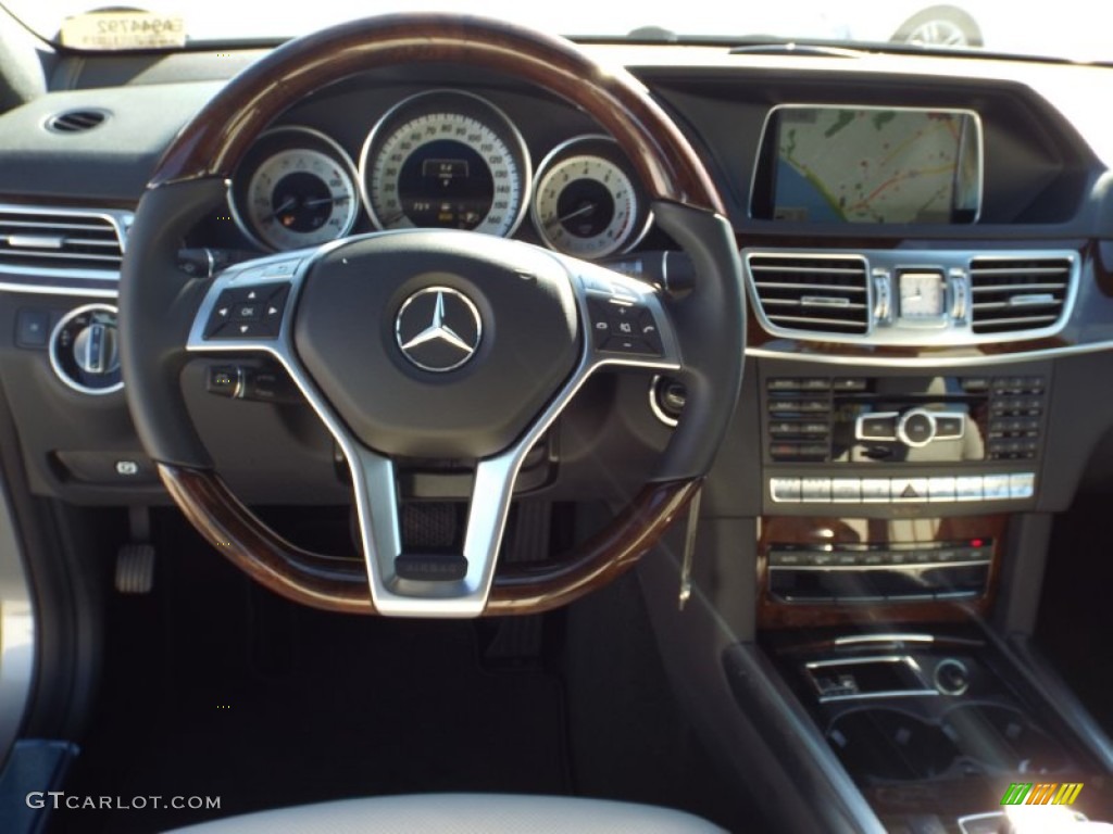 2014 E 550 4Matic Sedan - Paladium Silver Metallic / Porcelain/Black photo #9