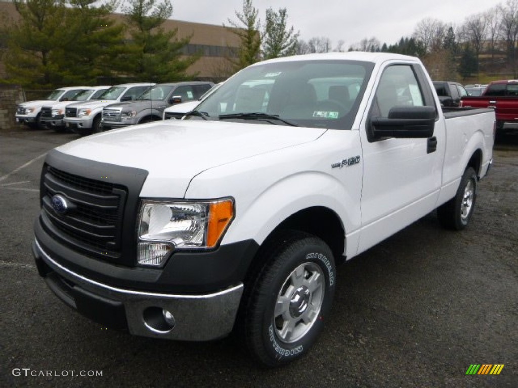 2014 F150 XL Regular Cab - Oxford White / Steel Grey photo #5