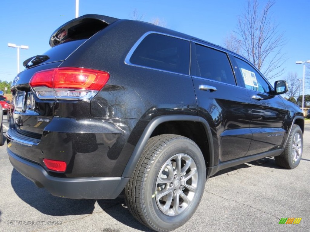 2014 Grand Cherokee Limited - Brilliant Black Crystal Pearl / New Zealand Black/Light Frost photo #3