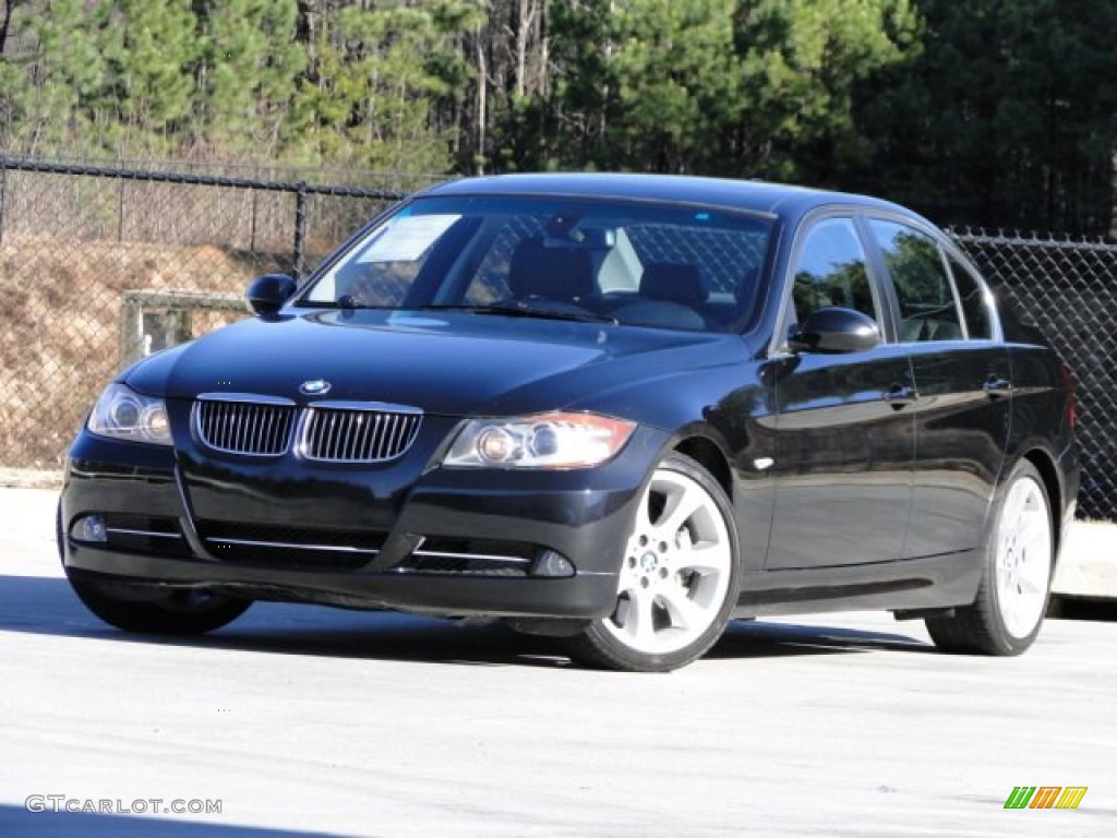 Black Sapphire Metallic 2007 BMW 3 Series 335i Sedan Exterior Photo #89679729