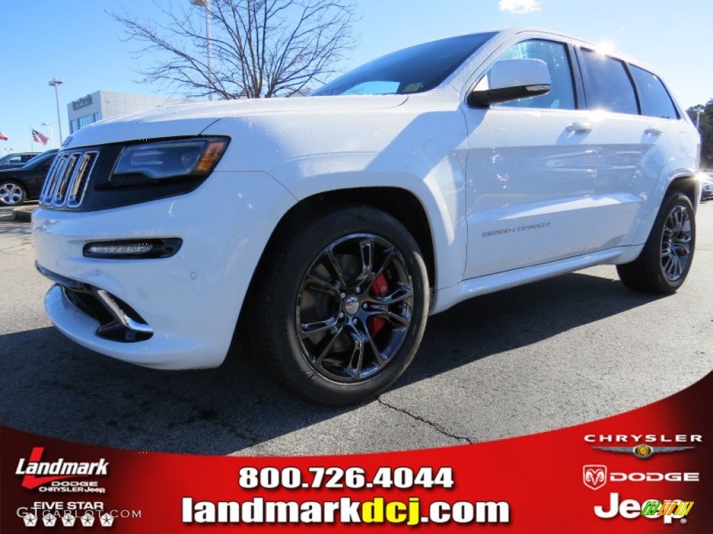 2014 Grand Cherokee SRT 4x4 - Bright White / SRT Morocco Black photo #1