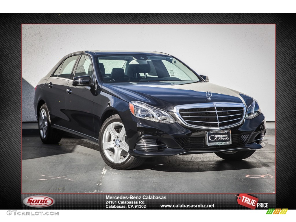 2014 E 350 Sedan - Black / Black photo #1