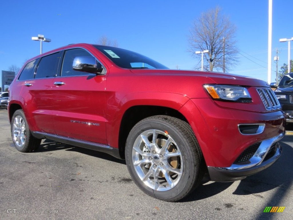 2014 Grand Cherokee Summit 4x4 - Deep Cherry Red Crystal Pearl / Summit Grand Canyon Jeep Brown Natura Leather photo #4