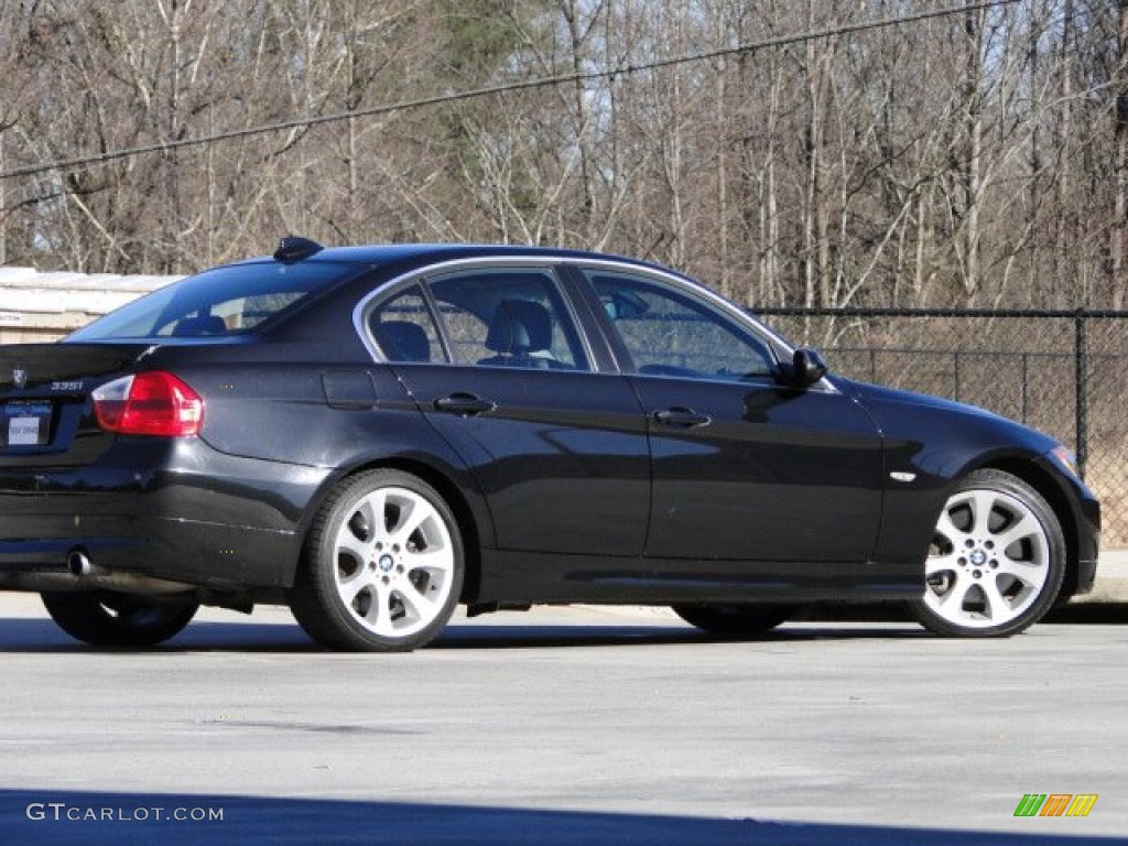 2007 3 Series 335i Sedan - Black Sapphire Metallic / Black photo #27
