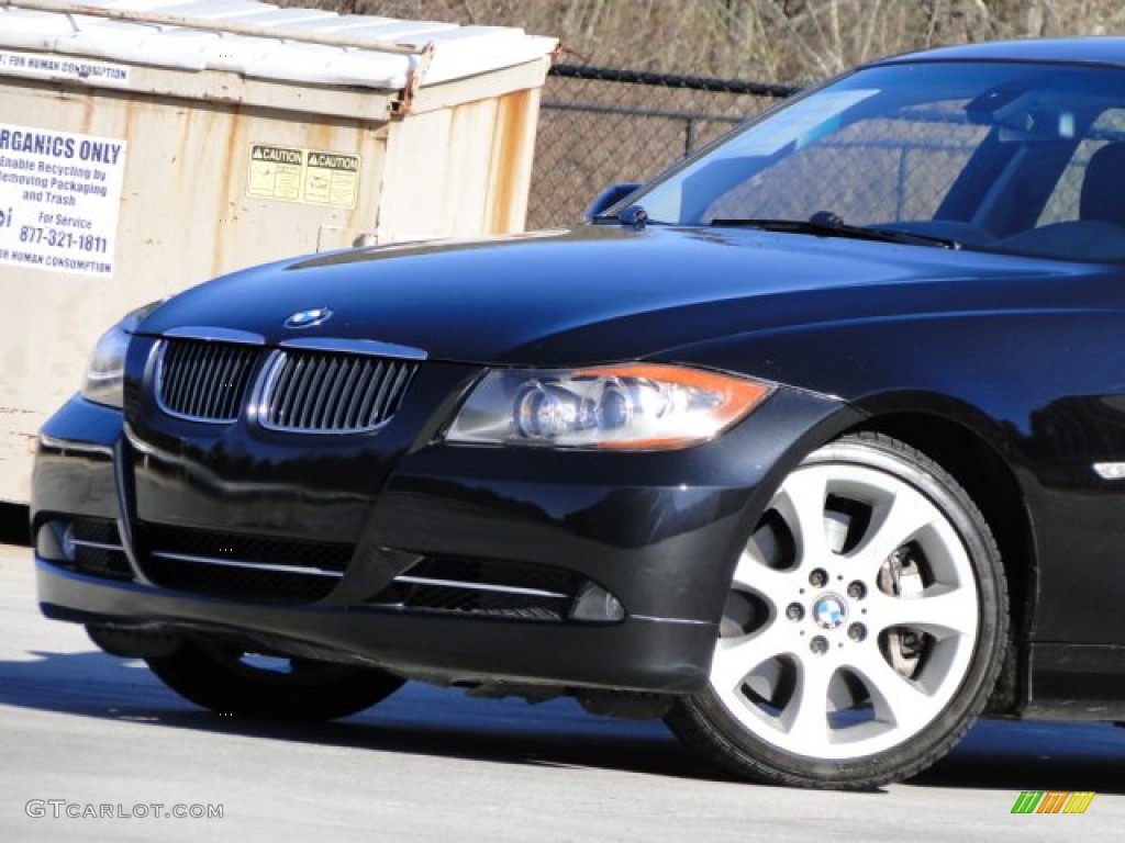 2007 3 Series 335i Sedan - Black Sapphire Metallic / Black photo #33