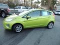 2011 Lime Squeeze Metallic Ford Fiesta SES Hatchback  photo #2