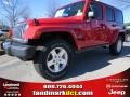 Flame Red 2014 Jeep Wrangler Unlimited Sport 4x4