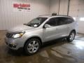 Silver Ice Metallic 2014 Chevrolet Traverse LTZ AWD