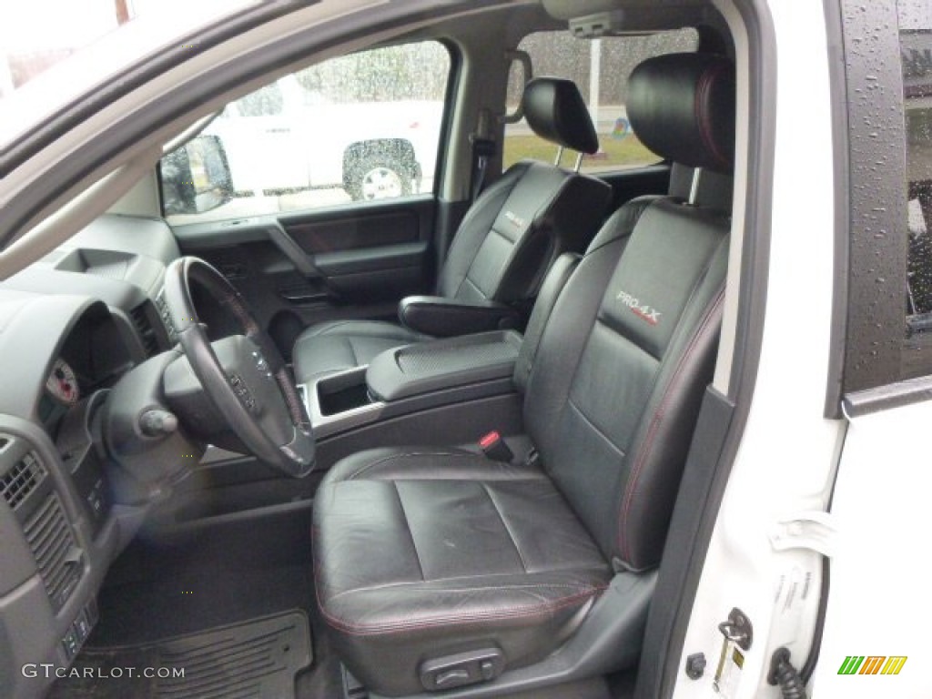 2010 Titan PRO-4X Crew Cab 4x4 - Blizzard White / Charcoal photo #10