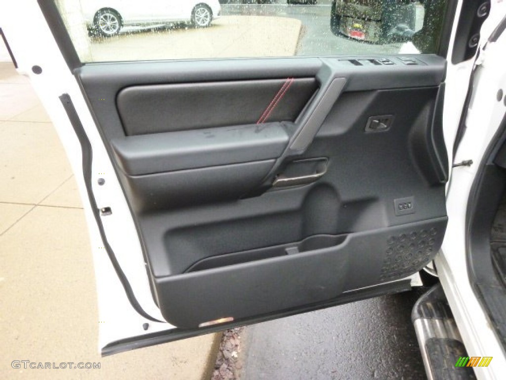 2010 Titan PRO-4X Crew Cab 4x4 - Blizzard White / Charcoal photo #11